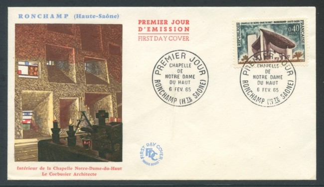1965 - FRANCIA - RONCHAMP - BUSTA FDC - LOTTO/26653