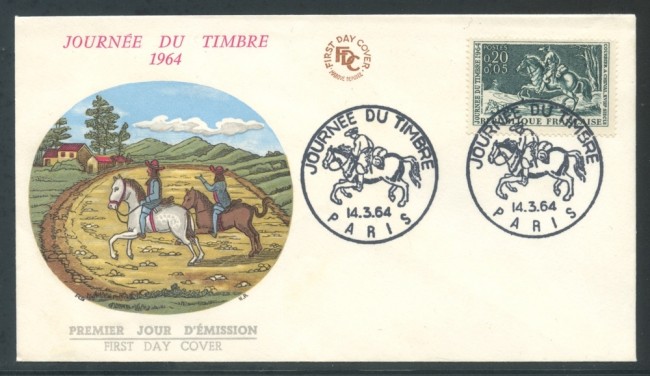 1964 - FRANCIA - GIORNATA DEL FRANCOBOLLO - BUSTA FDC - LOTTO/26688