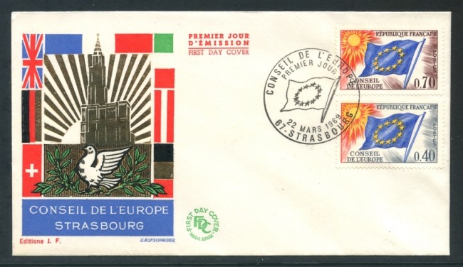 1969 - FRANCIA - CONSIGLIO D'EUROPA - BUSTA FDC - LOTTO/26737