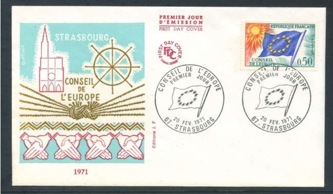 1971 - FRANCIA - CONSIGLIO D'EUROPA - BUSTA FDC - LOTTO/26674