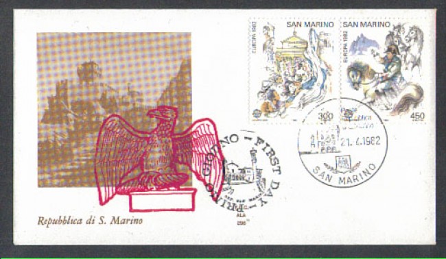 1982 - LOTTO/8024Z - SAN MARINO - EUROPA - FDC