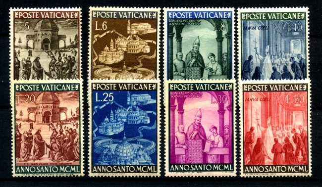 1949 - VATICANO - ANNO SANTO 8v. - NUOVI - LOTTO/36715