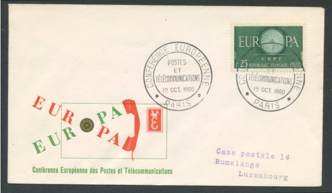 1960 - FRANCIA - LOTTO/20400 - CONFERENZA EUROPEA BUSTA