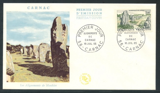 1965 - FRANCIA - MEGALITICI DI CARNAC - BUSTA FDC - LOTTO/26647