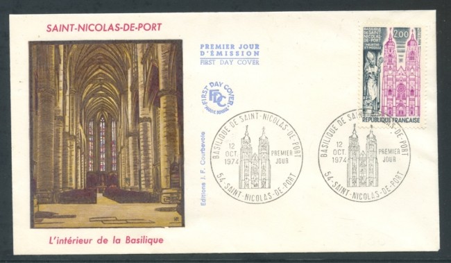 1974 - FRANCIA - SAINT NICOLAS DE PORT - BUSTA FDC - LOTTO/26682