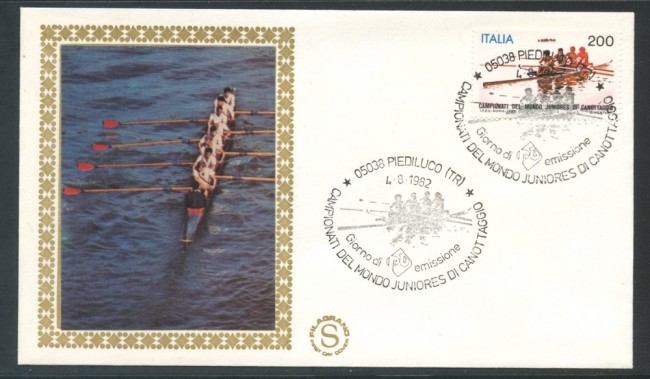1982 - REPUBBLICA - CAMPIONATI DI CANOTTAGGIO - BUSTA FDC FILAGRANO - LOTTO/27265