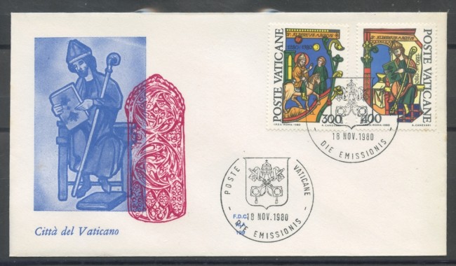 1980 - VATICANO - S.ALBERTO MAGNO - BUSTA FDC ALA - LOTTO/27725