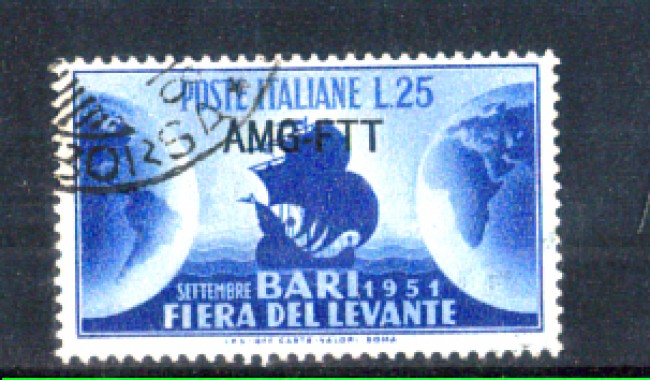 1951 - LOTTO/11037 - TRIESTE A - FIERA DEL LEVANTE - USATO