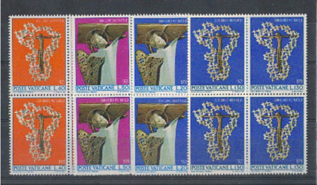 1971 - LOTTO/5931Q - VATICANO - DISCRIMINAZ. RAZZIALI QUARTINE