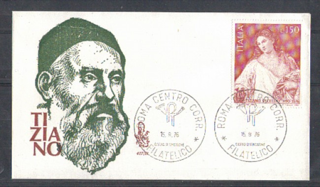 1976 - LOTTO/6648Z - REPUBBLICA - TIZIANO - FDC