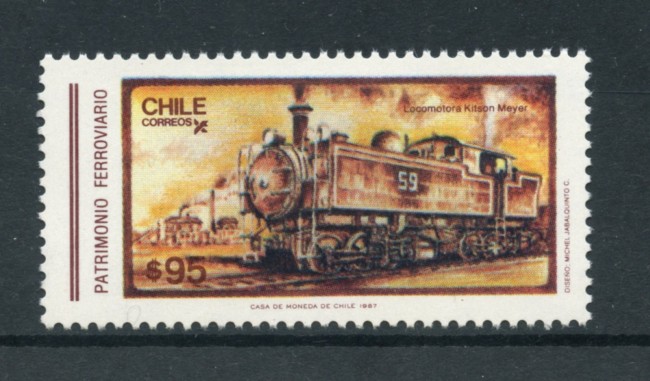 1987 - CHILE - LOTTO/19774 - PATRIMONIO  FERROVIARIO - NUOVO