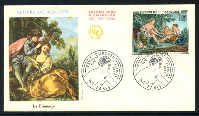 1970 - FRANCIA - DIANA LA PRIMAVERA - BUSTA FDC - LOTTO/25761