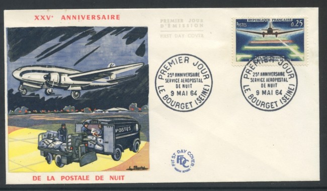 1964 - FRANCIA - SERVIZIO AEROPOSTALE - BUSTA FDC - LOTTO/25850