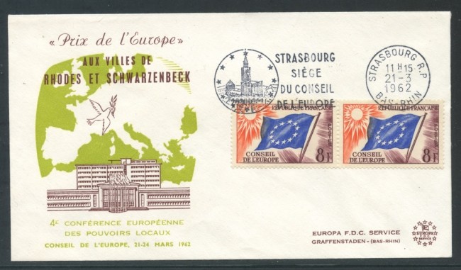 1962  - FRANCIA - PREMIO DELL'EUROPA - BUSTA  - LOTTO/26735