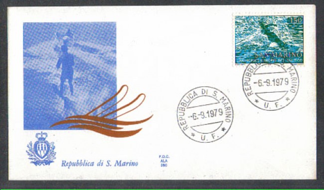 1979 - LOTTO/7996Z - SAN MARINO - SCI NAUTICO - FDC