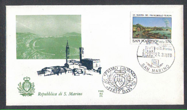 1980 - LOTTO/8004Z - SAN MARINO - MOSTRA DEL FRANCOBOLLO - FDC
