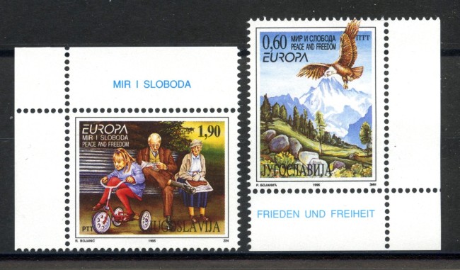 1995 - JUGOSLAVIA - LOTTO/41152 - EUROPA 2v. - NUOVI