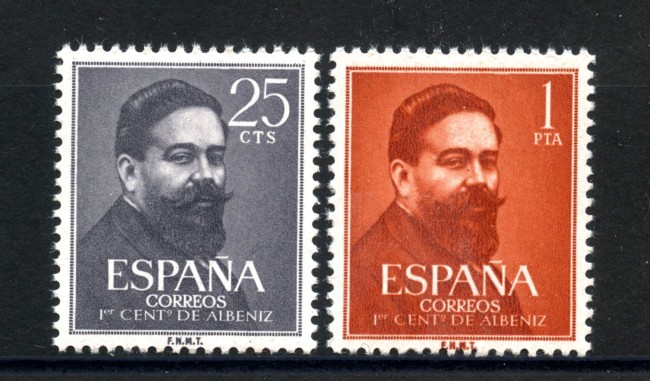 1960 - SPAGNA - LOTTO/38969 - ISAAC ALBENIZ 2v. - NUOVI