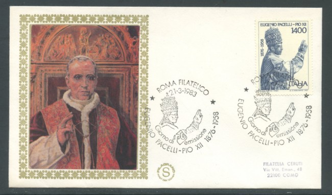 1983 - LOTTO/18441 - REPUBBLICA - PAPA PIO XII° - FDC