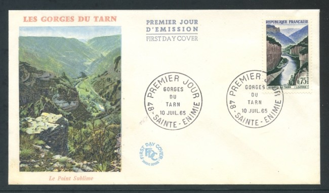 1965 - FRANCIA - GOLA DEL TARN - BUSTA FDC - LOTTO/26646