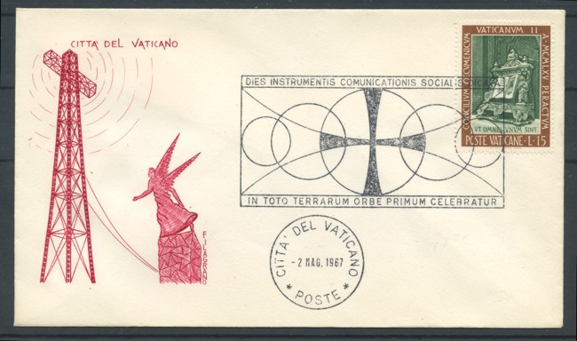1967 - LOTTO/14482 - VATICANO - GIORNATA DELLA COMUNICAZIONE SOCIALE - BUSTA