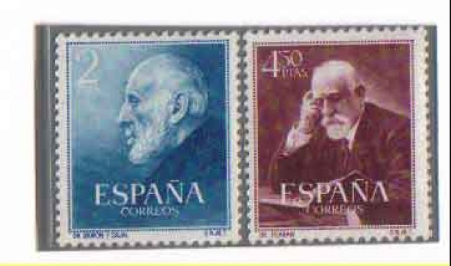 1952 - LOTTO/2786A - SPAGNA -  CAJAL e FERRAN