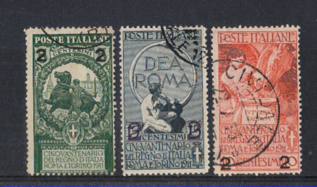 1913 - LOTTO/REG101CPU - REGNO - UNITA' D'ITALIA SOPR. USATI