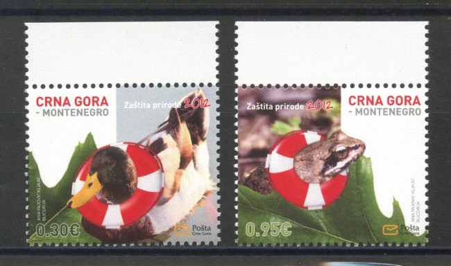 2012 - MONTENEGRO REPUBBLICA - TUTELA DELL'AMBIENTE  2v. - NUOVI - LOTTO/34919
