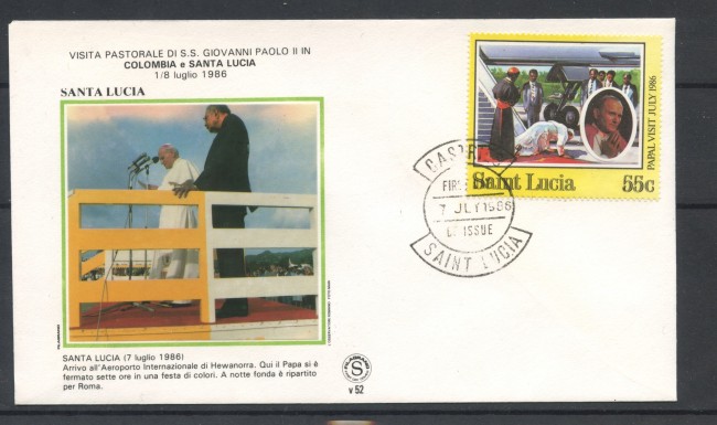 1986 - SANTA LUCIA - VISITA DI PAPA GIOVANNI PAOLO II° - LOTTO/31147
