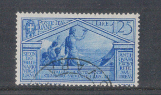 1930 - LOTTO/REG288U - REGNO - 1,25 L. VIRGILIO - USATO