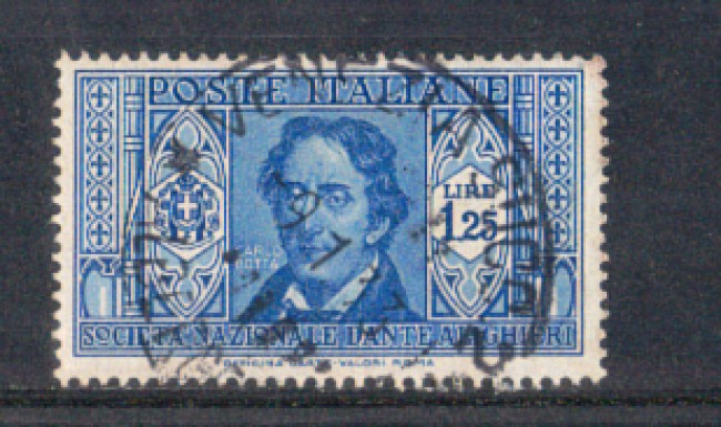 1932 - LOTTO/REG310U - REGNO - 1,25 L. DANTE/BOTTA - USATO