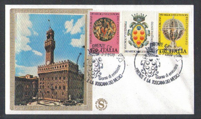 1980 - LOTTO/6723Z - REPUBBLICA - FIRENZE E I MEDICI - FDC