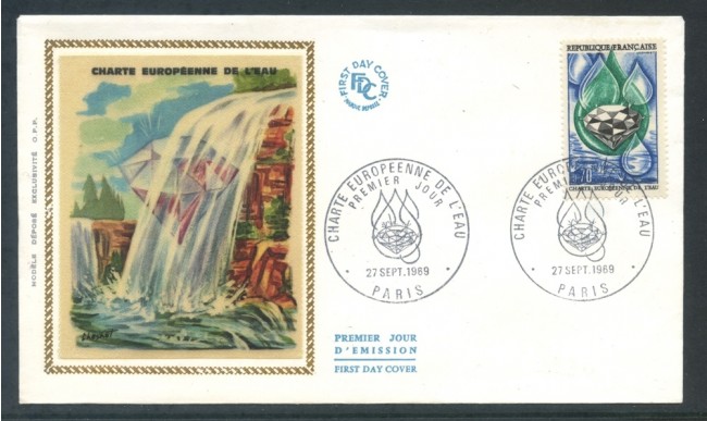 1969 - FRANCIA - CARTA EUROPEA DELL'ACQUA - BUSTA FDC - LOTTO/26501