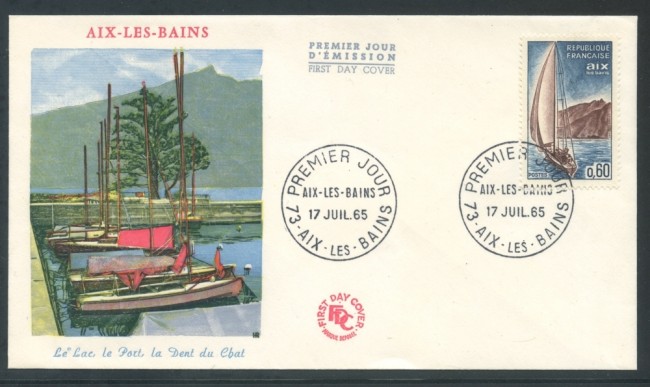 1965 - FRANCIA - AIX LES BAINS - BUSTA FDC - LOTTO/26644