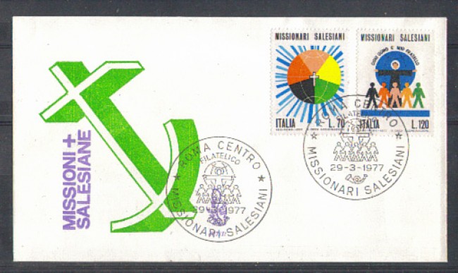 1977 - LOTTO/6659Z - REPUBBLICA - MISSIONARI SALESIANI - FDC