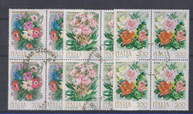 1981 - LOTTO/6736UQ - REPUBBLICA - FIORI 1° SERIE - QUART/U