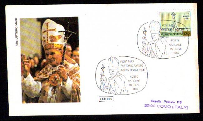 1982 - LBF3831 - VATICANO -  ARGENTINA VISITA DI S.S. GIOVANNI PAOLO II°