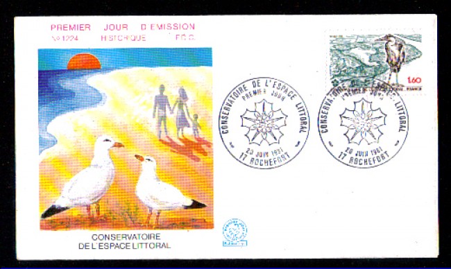 1981 - LBF/3431 - FRANCIA - PROTEZIONE LITORALI - BUSTA FDC
