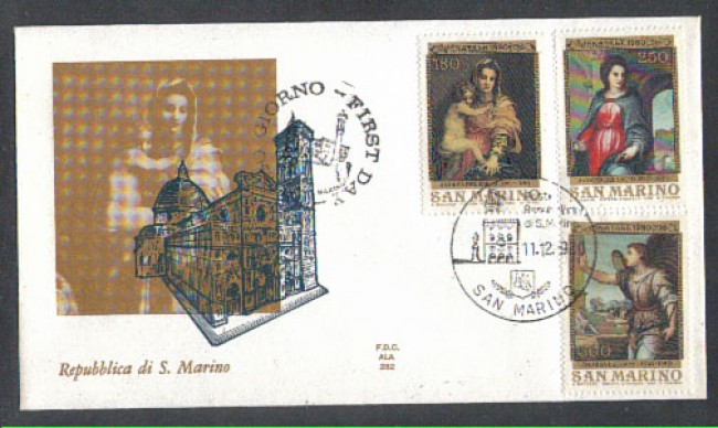 1980 - LOTTO/8011Z - SAN MARINO - NATALE - FDC