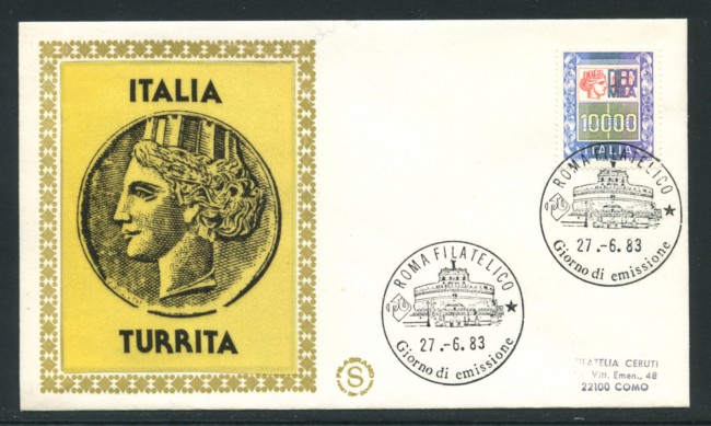 1983 - LOTTO/18452 - REPUBBLICA - 10.000 LIRE ALTO VALORE - FDC