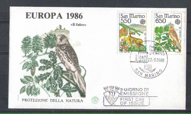 1986 - FDC/2170 - EUROPA 2v.