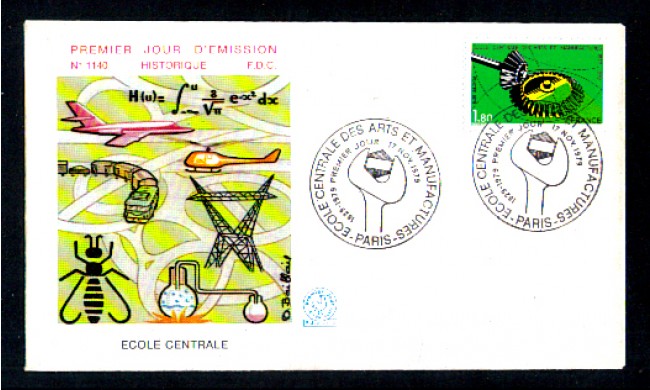 1979 - LOTTO/10940 - FRANCIA - SCUOLA DI ARTI E MANIFATTURE - BUSTA FDC