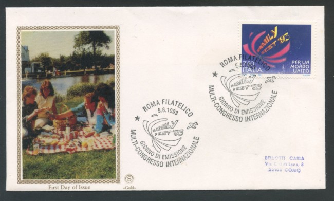 1993 - LOTTO/18301 - REPUBBLICA - FAMILYFEST - FDC
