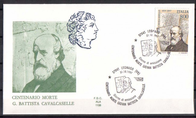 1997 - LOTTO/7173Z - REPUBBLICA - G.B. CAVALCASELLE - FDC