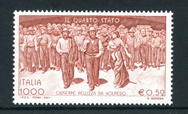 2001 - REPUBBLICA - DIPINTO IL QUARTO STATO - NUOVO - LOTTO/25674