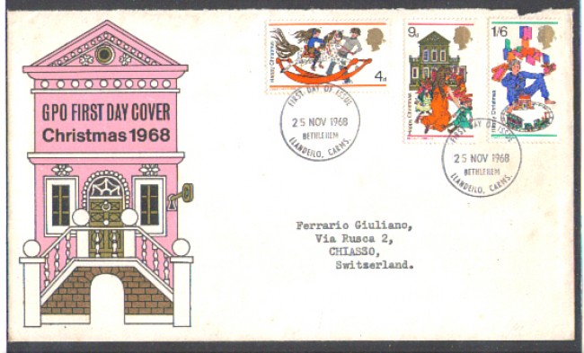 1968 - LOTTO/4081 - GRAN BRETAGNA  - NATALE