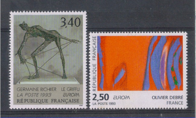 1993 - LOTTO/FRA2790CPN - FRANCIA - EUROPA ARTE 2v. - NUOVI