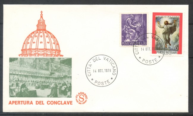 1978 - CITTA' DEL VATICANO -  APERTURA DEL CONCLAVE - BUSTA - LOTTO/31732