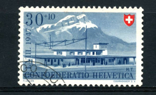 1947 - LOTTO/16318 - SVIZZERA - 30+10c. PRO PATRIA - USATO