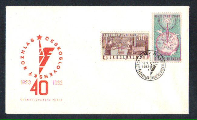 1963 - LOTTO/1428 - CECOSLOVACCHIA - RADIO PRAGA - BUSTA FDC